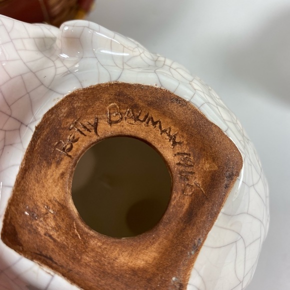 Vintage Betty Bauman 1965 White Ceramic Pair of Quails - Picture 3 of 7